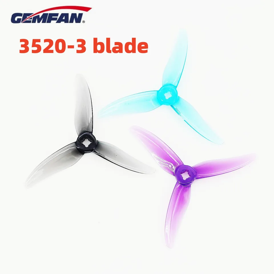 Gemfan hurikán 3520 3,5x2x3 3 3 Blade/ Tri Blade vrtuľ 2204 CW CCW pre 3 '' špáradlo FPV Racing Drone