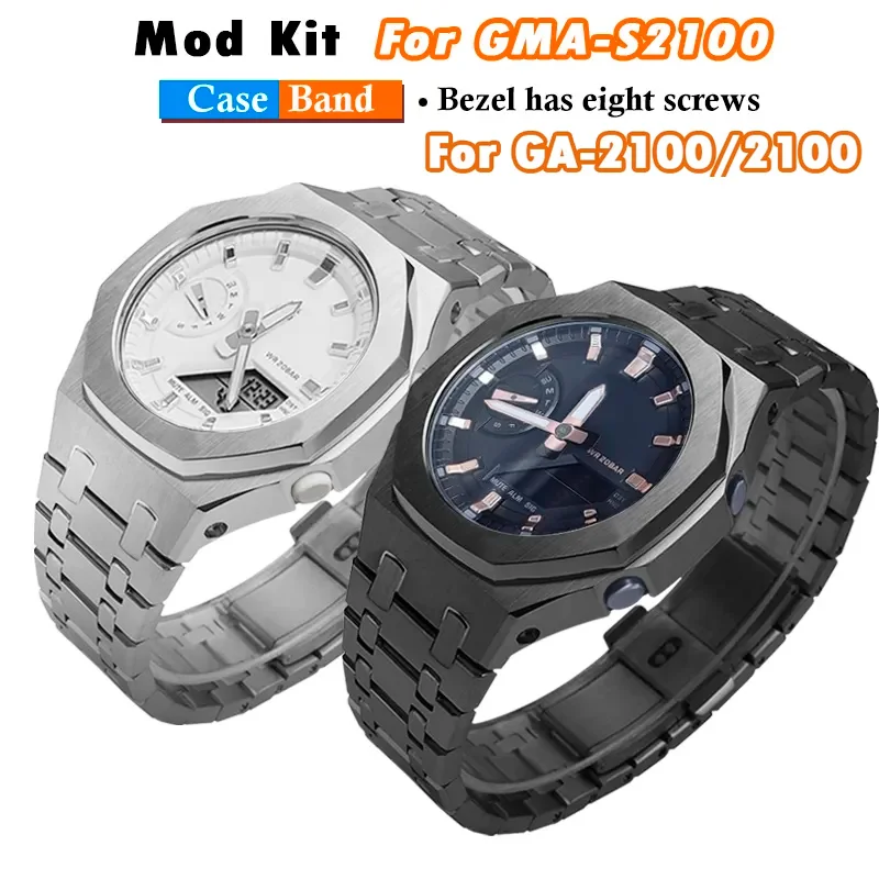 GEN5 GA2100 GAB2100 GMAS2100 Casioak Mod Súprava Modifikačný rámec Kovový puzdro Zalop