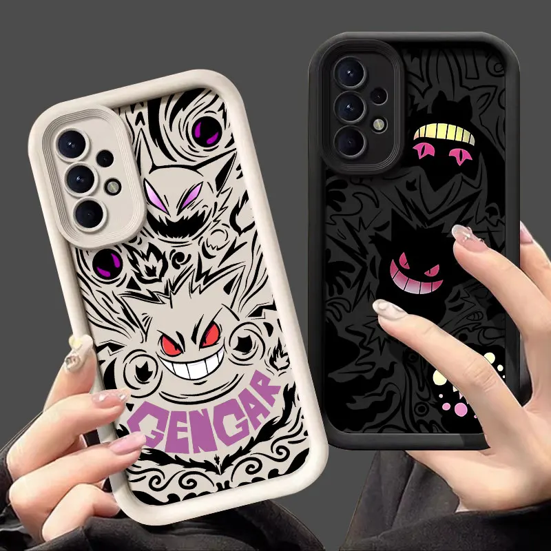 Gengar Ghost Pokemon Case pre Samsung Galaxy A55 5G A54 A35 A53 A52 A34 A12 A13 A14 A15 A16 A21S A25 A32 A33 Silikon Phone Cover Cover