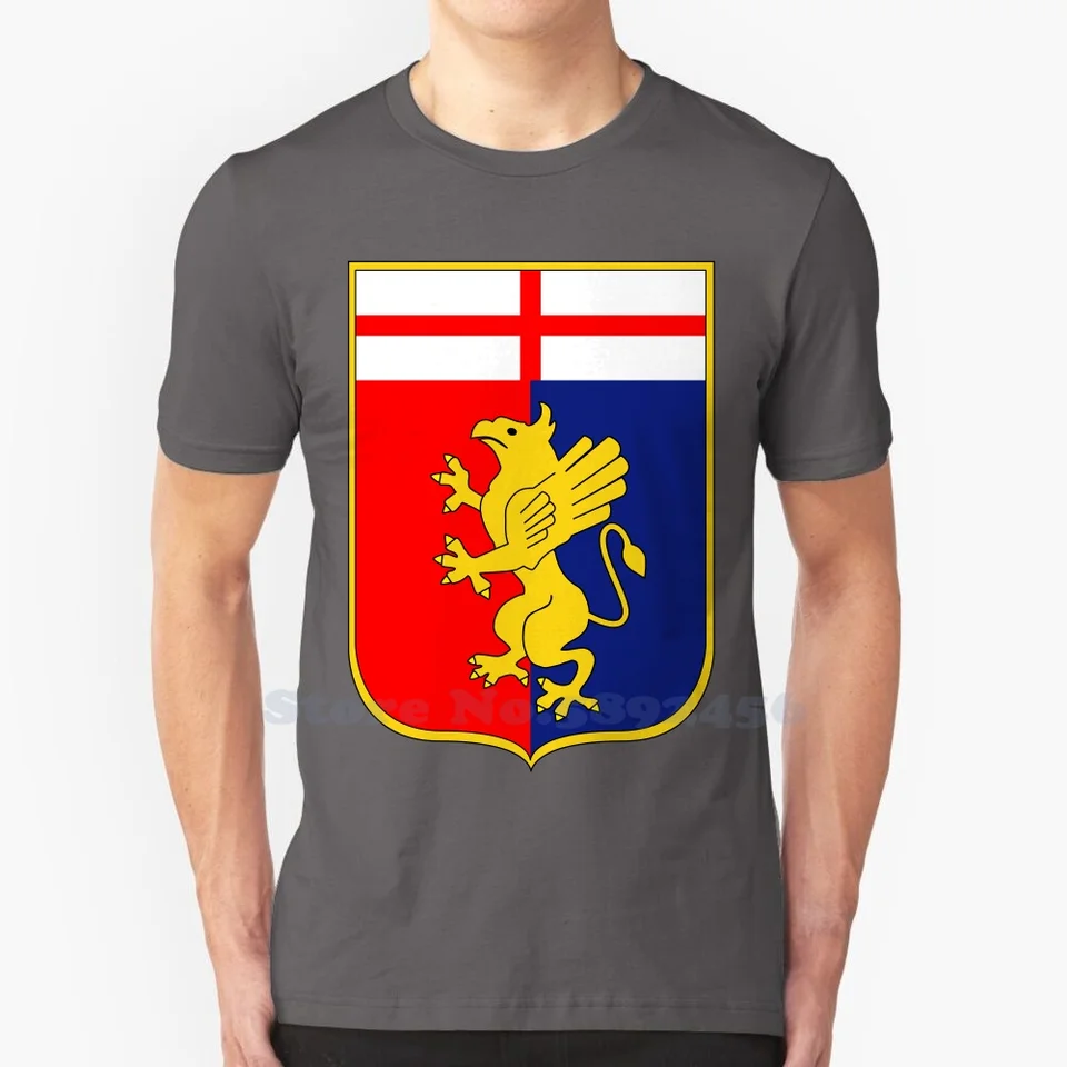 Genoa CFC Brand Logo Streetwear T tričko Špičkové grafické odpaliská
