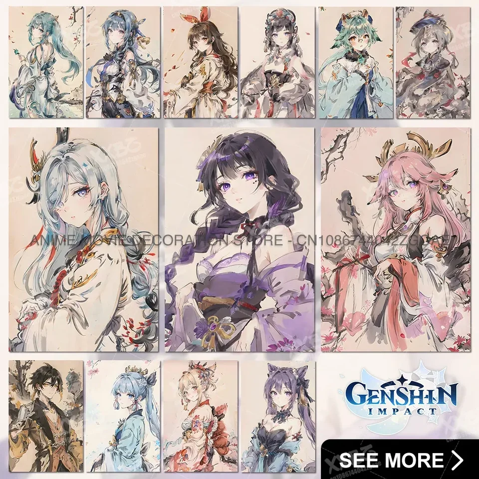 Genshin Impact Canvas Wall art