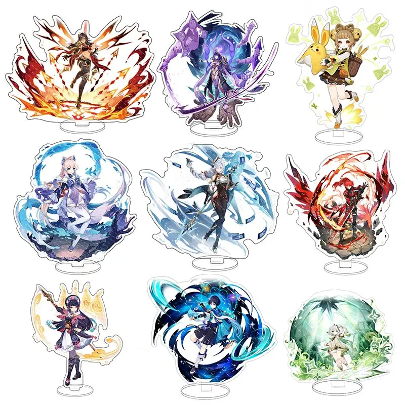 Genshin Impact Character Acryl Model Model Plate Kirara Nahida Yaoyao Raiden Shogun Shenhe Shinobu Alhaitham Desktop Ornament