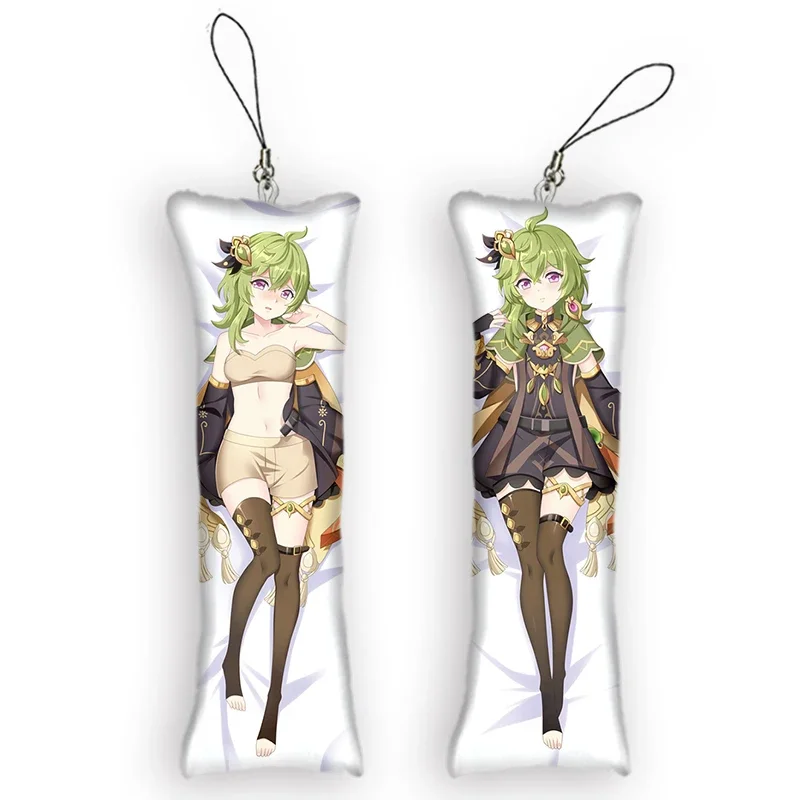 Genshin Impact Collei Mini dakimakura roztomilý kľúčový reťazec anime obojstranné tlačené malé vankúš