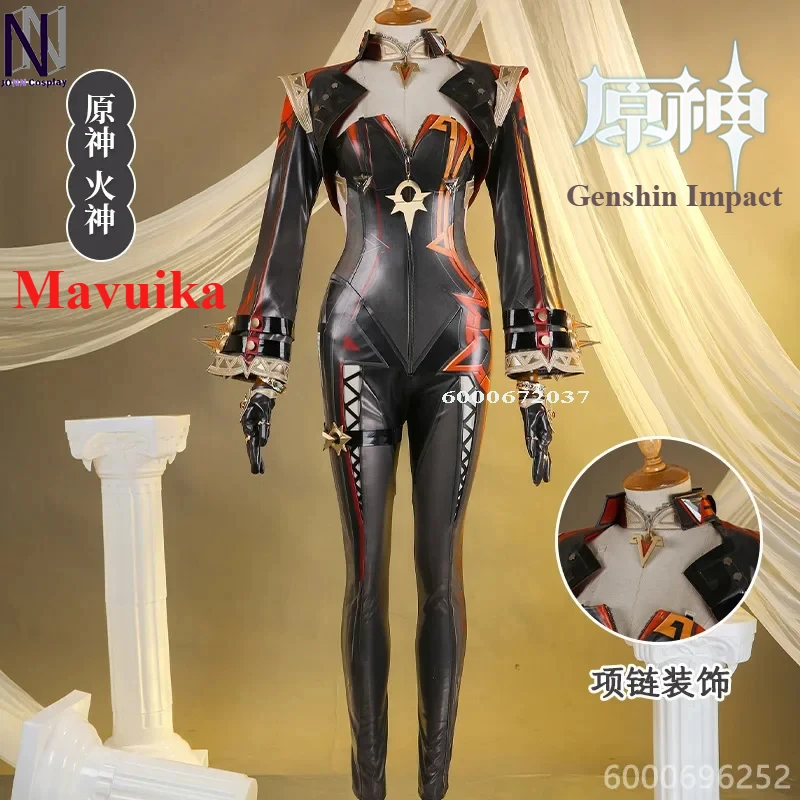 Genshin Impact Mavuika Pyro Archon Game Suit Sexy kombinézy Uniform Cosplay kostým Halloween Party Outfit Women XS-XXL Hot Sale