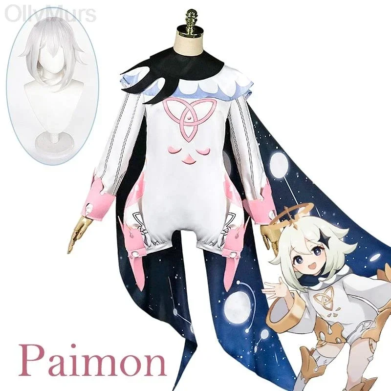 Genshin Impact Paimon Cosplay kostým Uniforma parochne Cosplay anime čínsky štýl Halloween kostýmy pre ženy