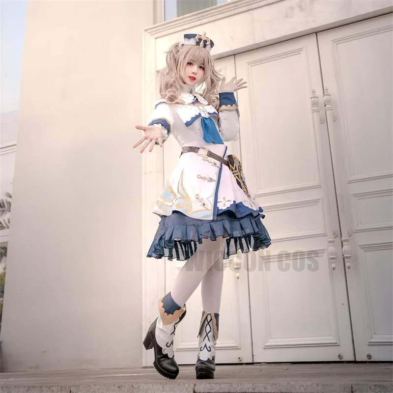 Genshin Impact Project projekt Barbara Cosplay topánky topánky parochňa Barbara Girls Princess Šaty lolita slúžka oblečenie pre ženy halloween