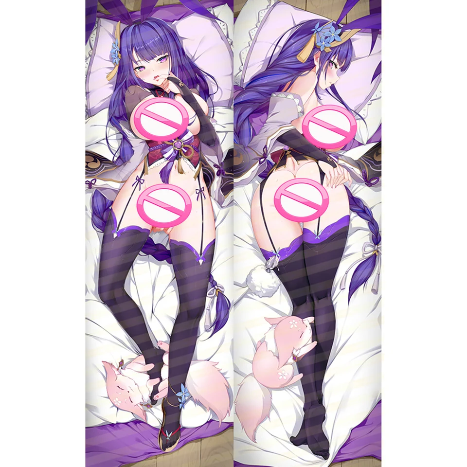 Genshin Impact Raiden ei dakimakura objíma telesný vankúš Puzdro Anime vankúš pokrývajú spálne posteľná bielizeň cosplay vankúš Otaku darčeky