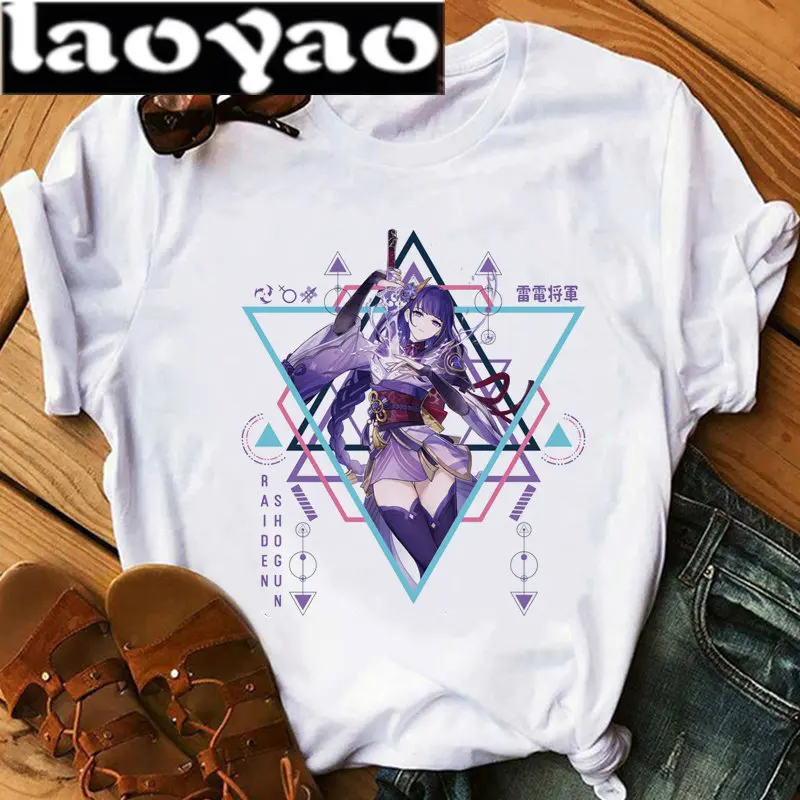 Genshin Impact Xiao Kaedehara Kazuha Hu Tao Tričko Male Vintage Game Clothes Trič