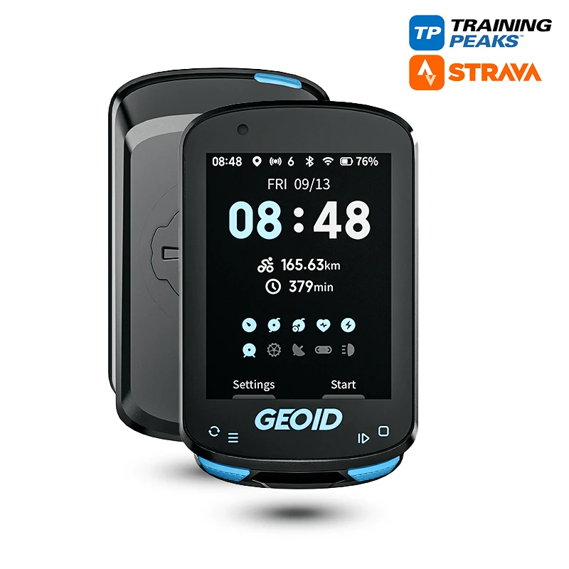 Geoid CC600 inteligentný farebný bicykel Počítač nepremokavý bezdrôtový GPS Speedometer podporuje Bluetooth WiFi Ant+ MTB cyklistické kilometer Operačné kilometrov