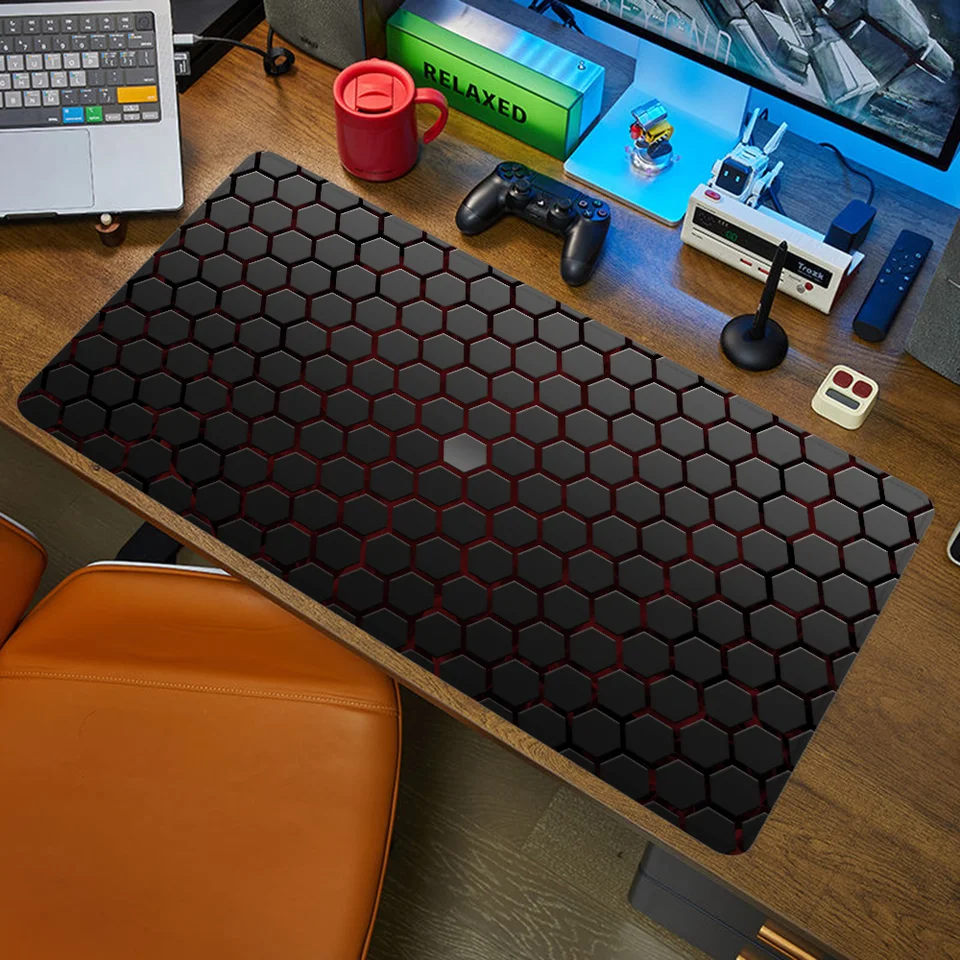 Geometrické herné herné pc Nastavenie príslušenstva PAD MOUSE MOSSE VEĽKÝ MOŽNÝ GAMER 900x400 počítačový stôl Desk Mats Office XXL Mause Pads