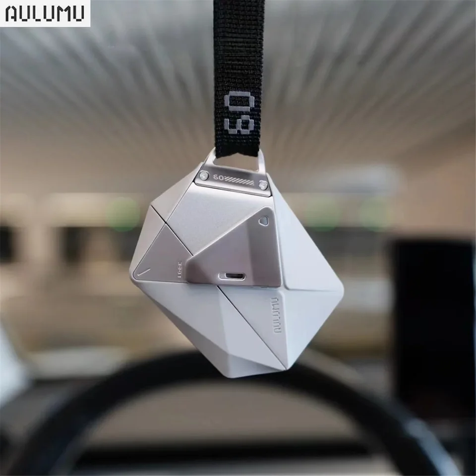 Geometrické puzdro Aulumu A09 s ochranným krytom zámku s zliatinou zinočnatého suchého zinku kompatibilného s Apple AirPods Pro 2023/2022