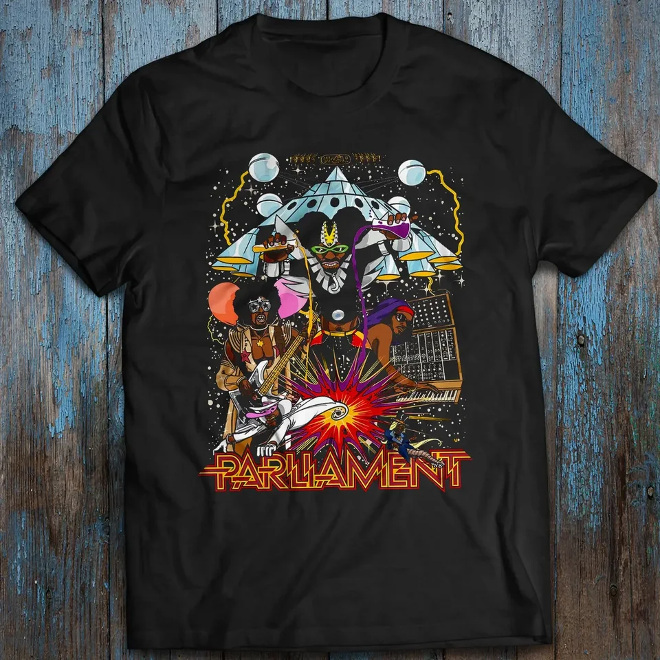 George Clinton Parlament Funkadelic P.funk Mothership Connection retro tričko