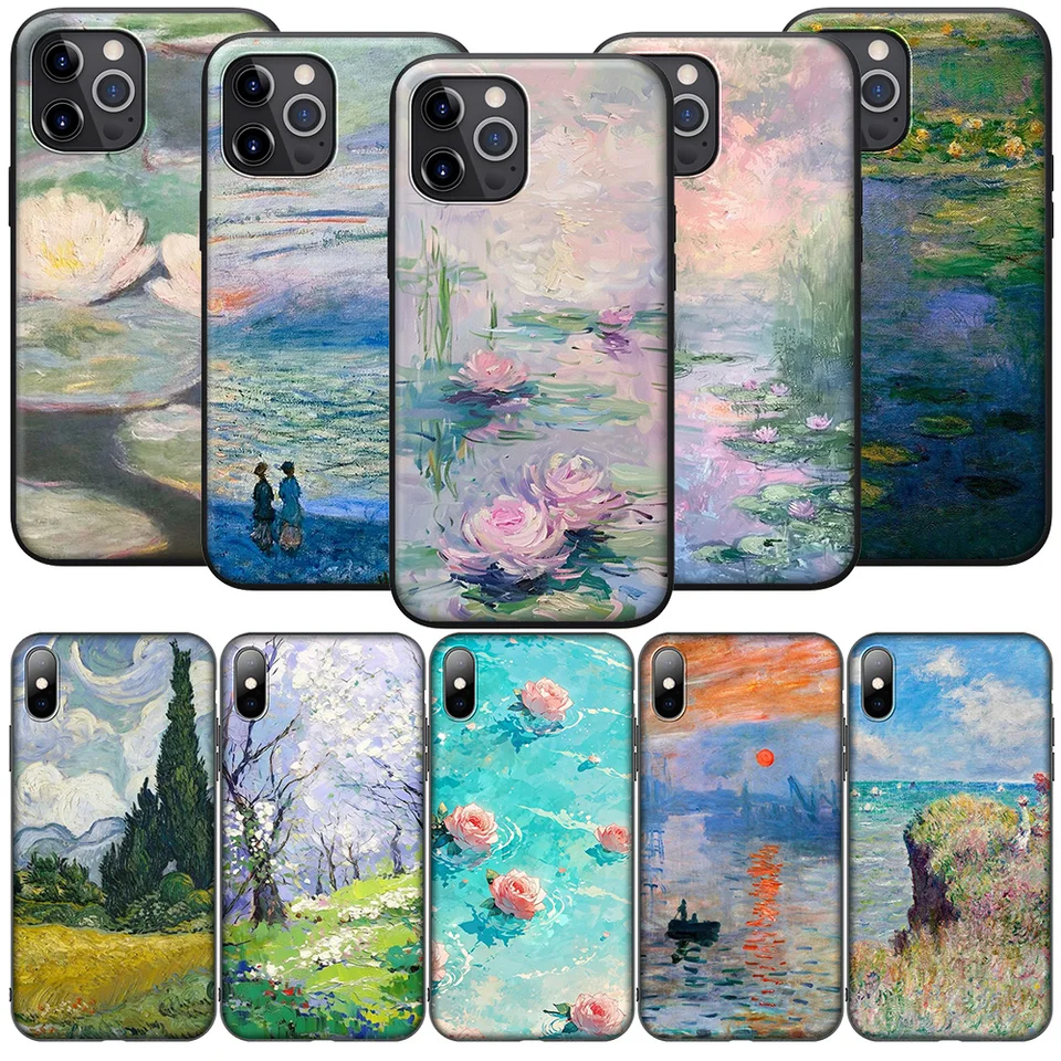 Ggt44 Claude Monet Impressionizmus maliar telefónny puzdro pre huawei mate 20 p20 p30 y8p y8s y9s y7a y9a y5p lite pro