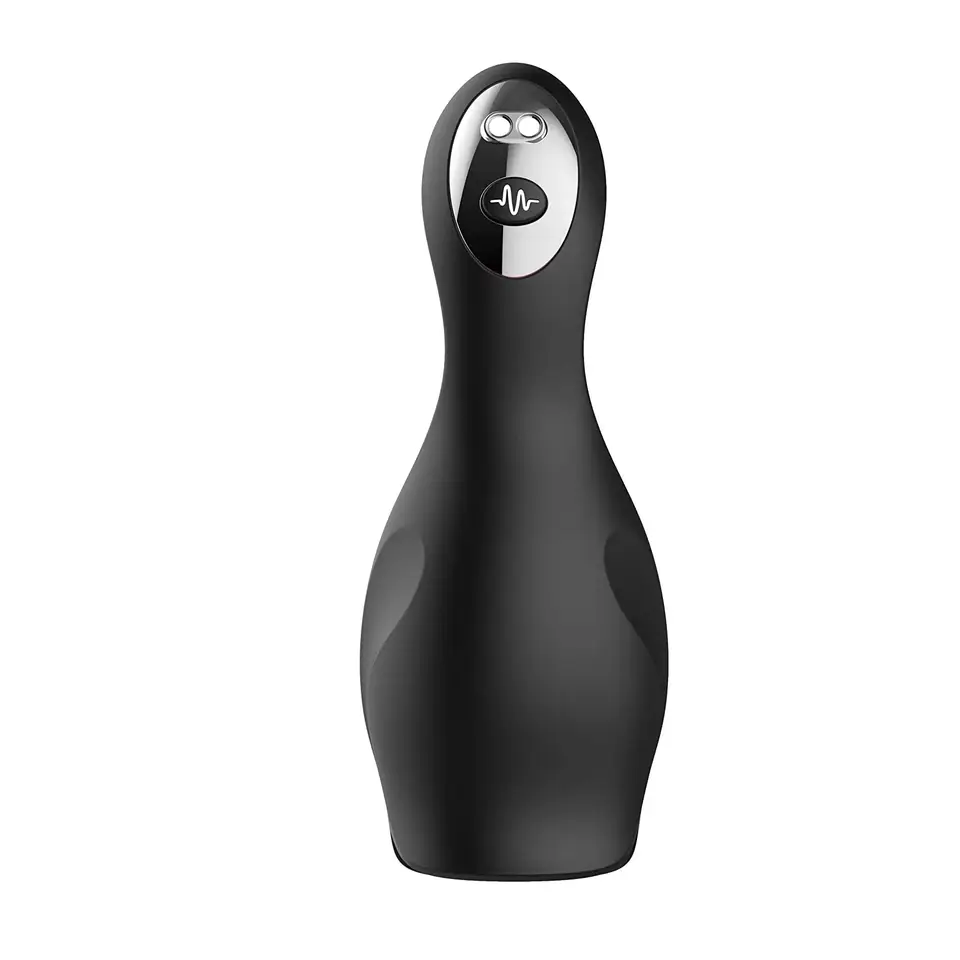 Ghost Cviciser Muž Masturbator, Get Lucky Head Game, Glans Massager Sex Hračky pre mužov, 10 vibračných vzorov textúrovaných vnútorných SL
