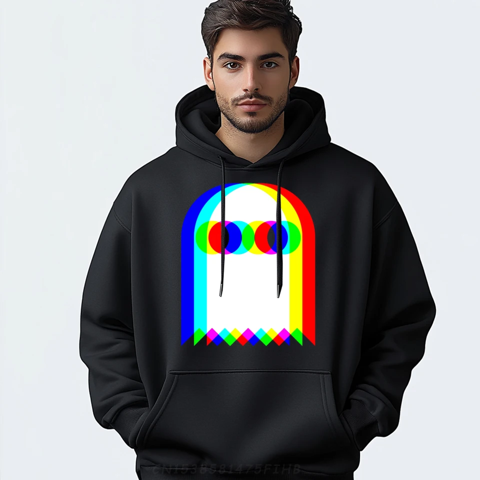 Ghost Trippy Vaporwave Halloween Techno Rave Edm Music Party Graphic mikiny muži pre milovníkov oblečenia Deň oblečenia
