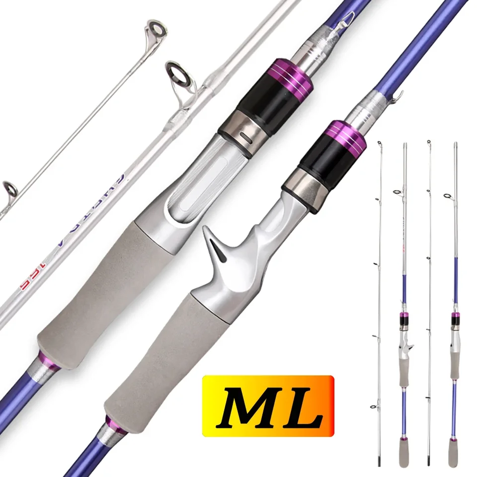 GHOTDA 2 SEKCIA M Casting Spinning Rybárske prúty návnada 3G-20G pevná špička vysoký uhlík Baitcasting Rod Ultralight Náza