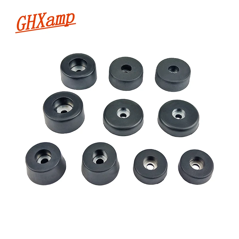 GHXAMP 4KSS Reproduktor stojan na nohu PAD SOCK TOSPLEBER LOUDSPEAPEKER GUMBER NEZMLUČOVÝ Zosilňovač nohy Audio príslušenstvo 30*10 mm 40*10 mm