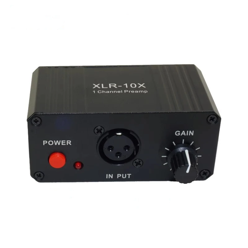 GHXAMP s jedným kanálom XLR rozhrania Balanced Audio predzosilňovač dynamický mikrofónový zosilňovač NE5532 DC5V-12V