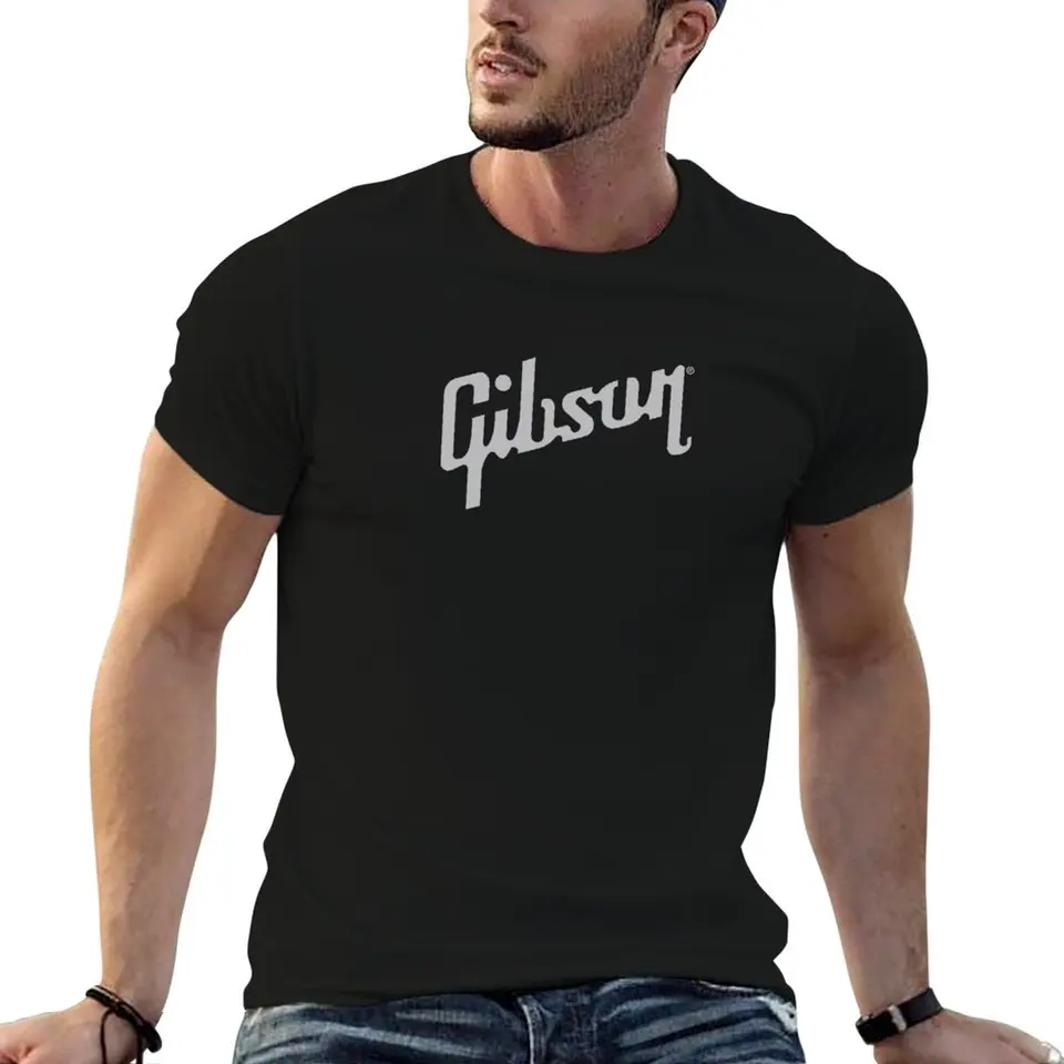 Gibson Les Paul Guitar Gitars tričko Animal Prinfor Boys Whites T tričko muži