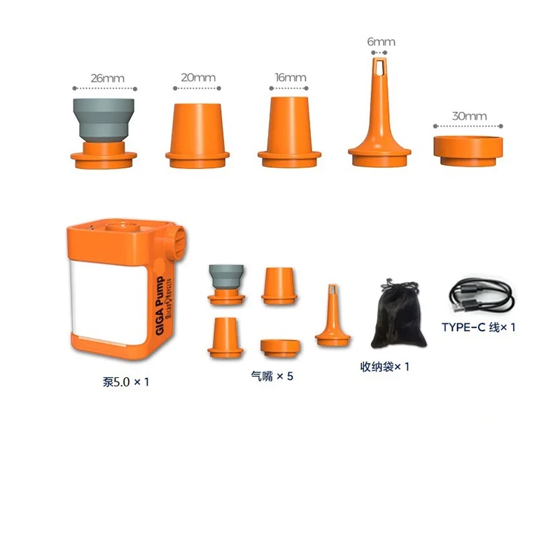 Giga čerpadlo 5.0 Prenosné mini vzduchové čerpadlo 3 v 1 vonkajšom kempingu Lantern Vákuum čerpadlo Elektrický inflátor pre Xiaomi Home Outdoor