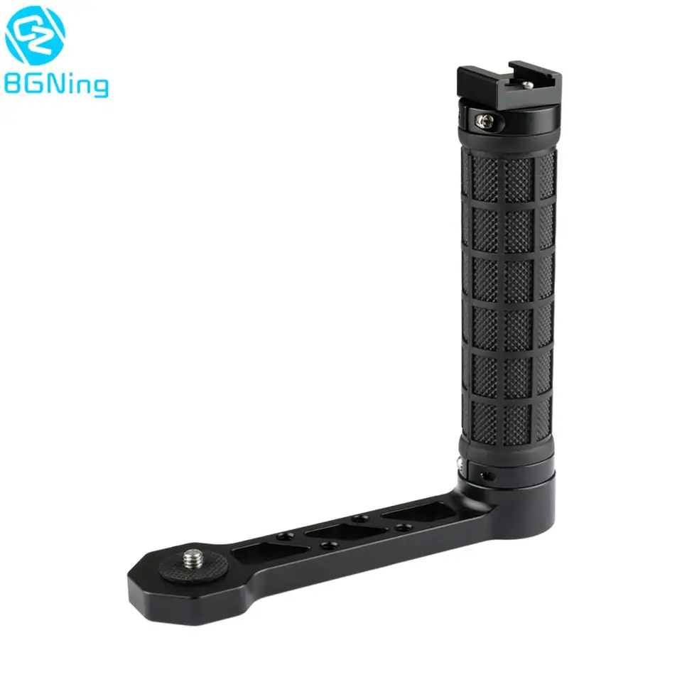 Gimbal L Bracket Stand Stránka Rukoväť rukoväte priľnavosť studená topánka 1/4 '' skrutka pre Dji Ronin S Zhiyun Crane 2 Weebill Lab Stabilizer Accessories