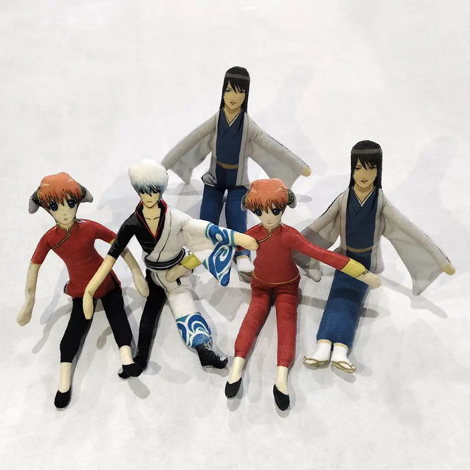 Gintama Anime Sakata Gintoki Doll Toy Body Body Wire Skeleton Action Doll Girl Spálňa ozdoba roztomilý dievčenský srdcový
