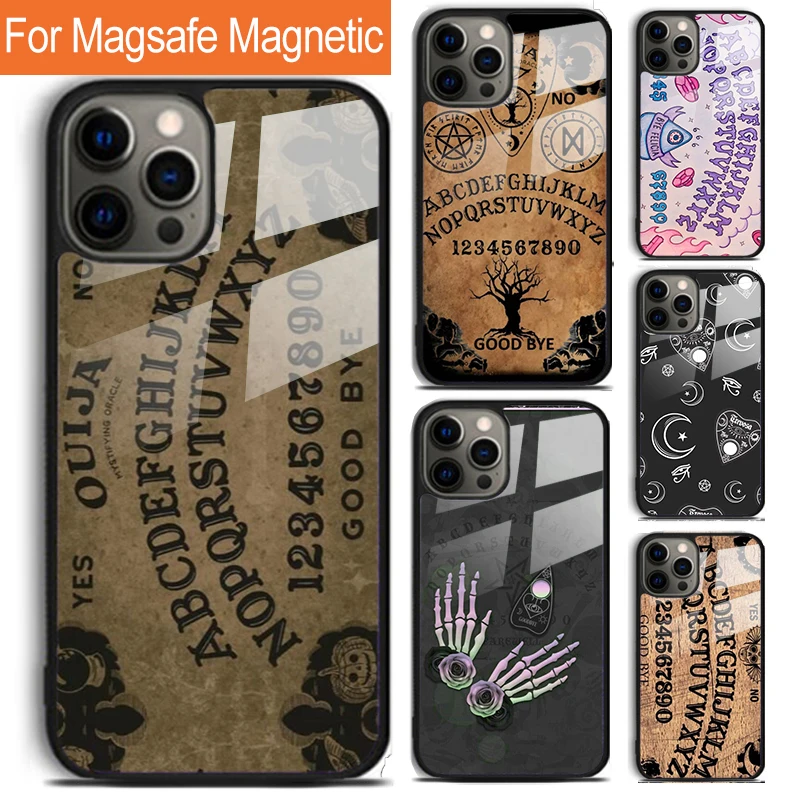 Girly Pastel Witch Goth Ouija Puzdro pre iPhone 15 16 14 13 12 11 Pro Max Plus Magsafe Magnetic Wireless Cover