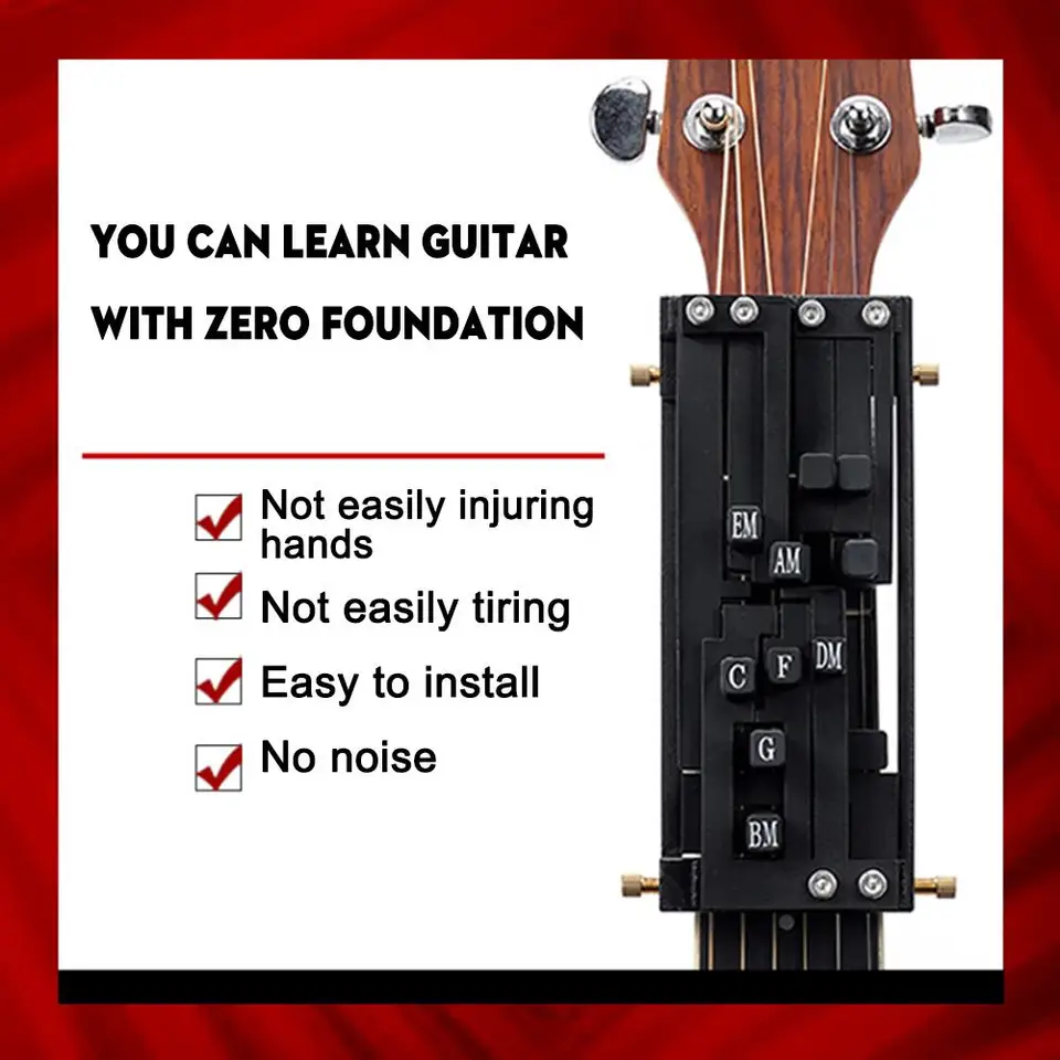 Gitarová pomoc akordy Prenosný gitarový vzdelávací systém výučba pre začiatočníkov trénerov pre začiatočníkov Friends Family Adu X4S0