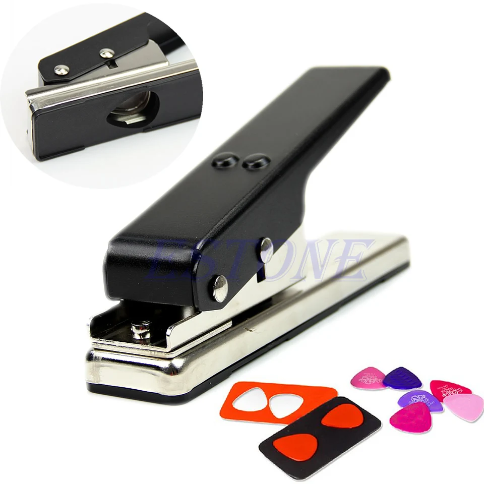 Gitarové doplnky čierna a strieborná profesionálna gitarová plectrum punch punč výrobky Cutter Cutter DIY Pick Pick