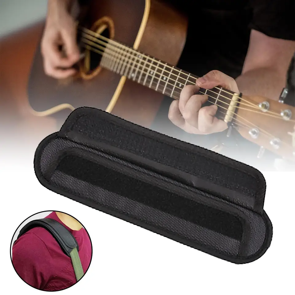 Gitarové ramenné popruhy Pad Soft Electric Bass Rain pre basové gitary akustické gitarové mandolíny elektrické gitarové gitary klasické gitary