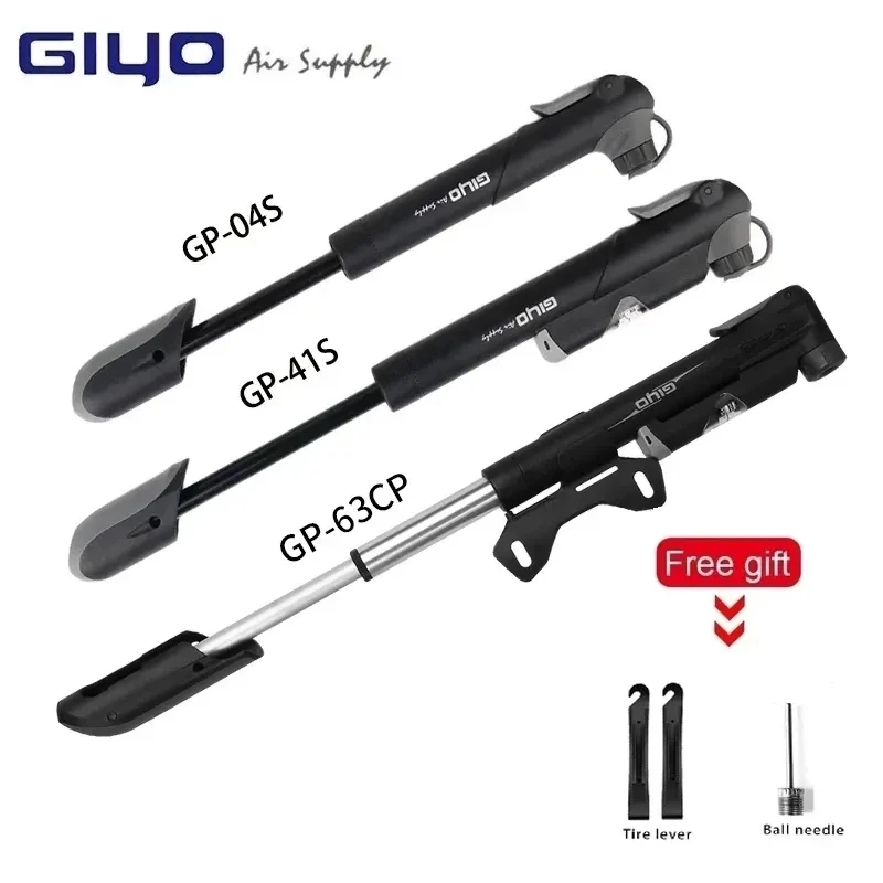 Giyo čerpadlo bicykel čerpadlo Mini ručné čerpadlo Cycling vzduchová pumpa Ball hračka na inflátor Schrader /Presta Ventil prenosné bicykle MTB