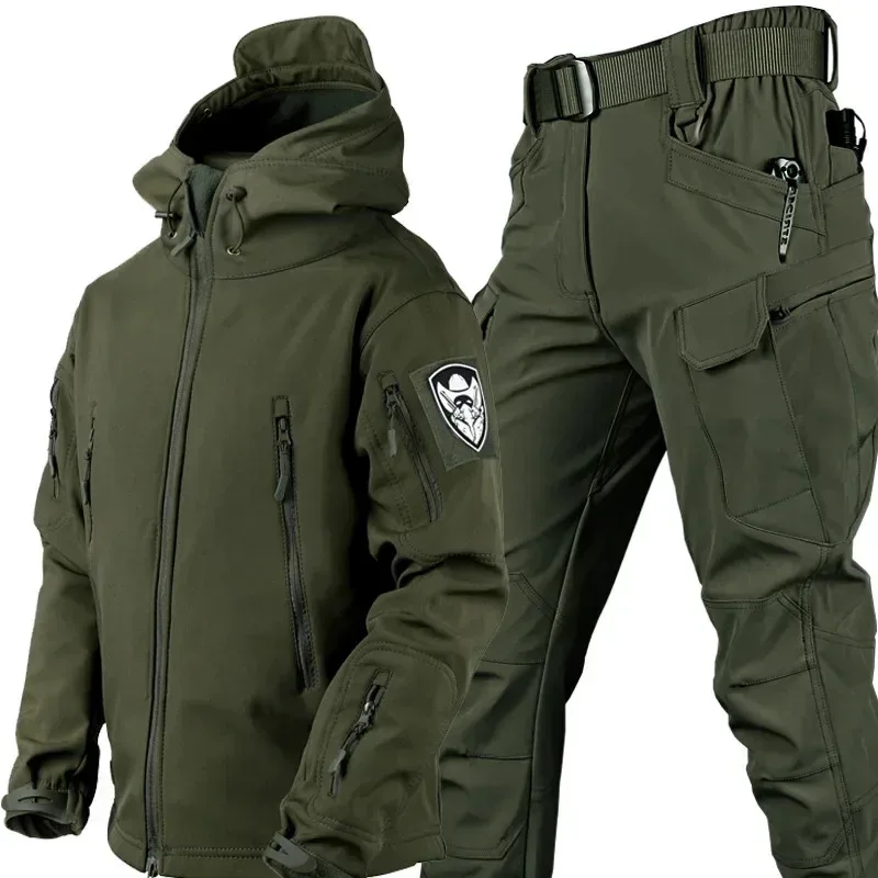 GL Shark Skin Soft Shell Jeseň a zimný plyšový zhustený horolezectvo Training