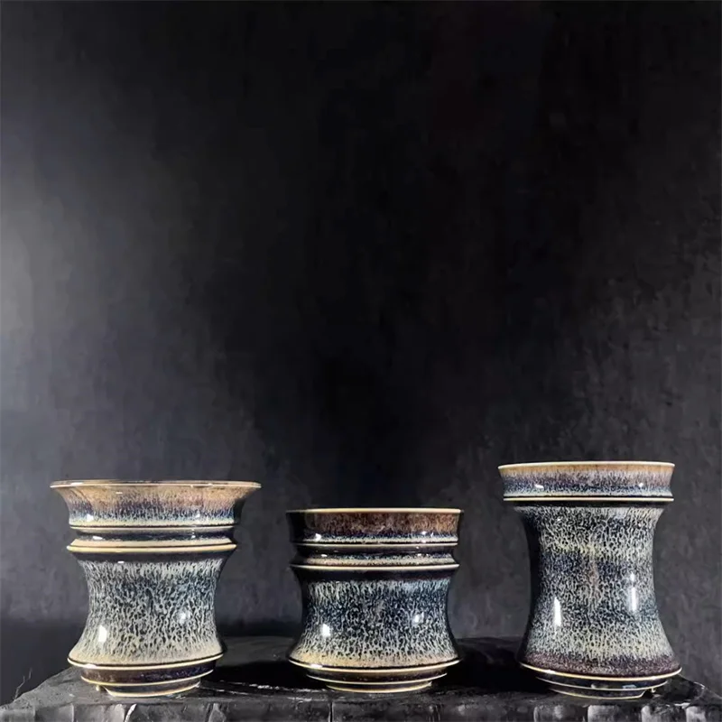 Glazúra porcelán Čína kvetinová váza bonsai rastlina zelená modrá