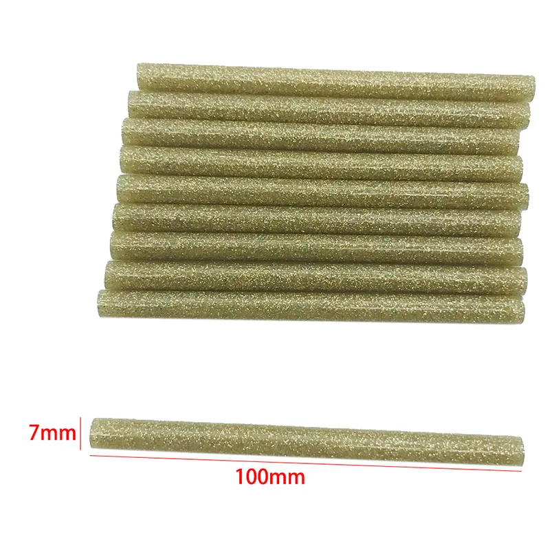 Glitter blesk farebný horúci lepidlá lepidlá 7 mm pre lepiacu pištoľ High viskozita adhézne opravy Nástroj DIY umelecké remeselné ručné náradie