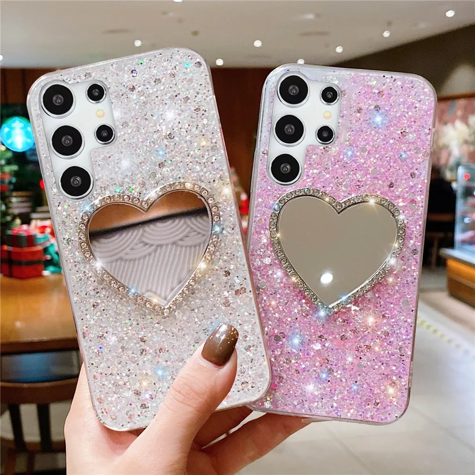 Glitter puzdro pre Samsung Galaxy A55 A35 A25 A15 A05S A05 A54 A34 A24 A14 A13 A23 A33 A53 A73 A52 A72 A72 A32 A32 A22