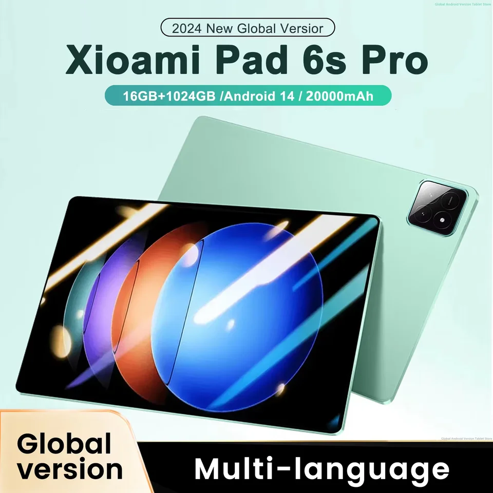 Globálna verzia Originálne tablety PC Xiao Pad 6S Pro Snapdragon 888 Android 14 16 GB+1TB Dual SIM karta 5G 11 palcov WiFi HD 4K MI Tab