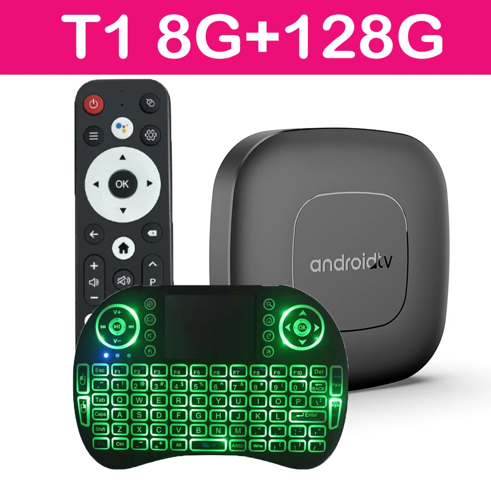 Globálna verzia T11 Smart Streaming Media Android 14 TV Box Allwinner H313 WiFi 5G Google Assistant RAM 8 GB ROM 128 GB Set Top Box