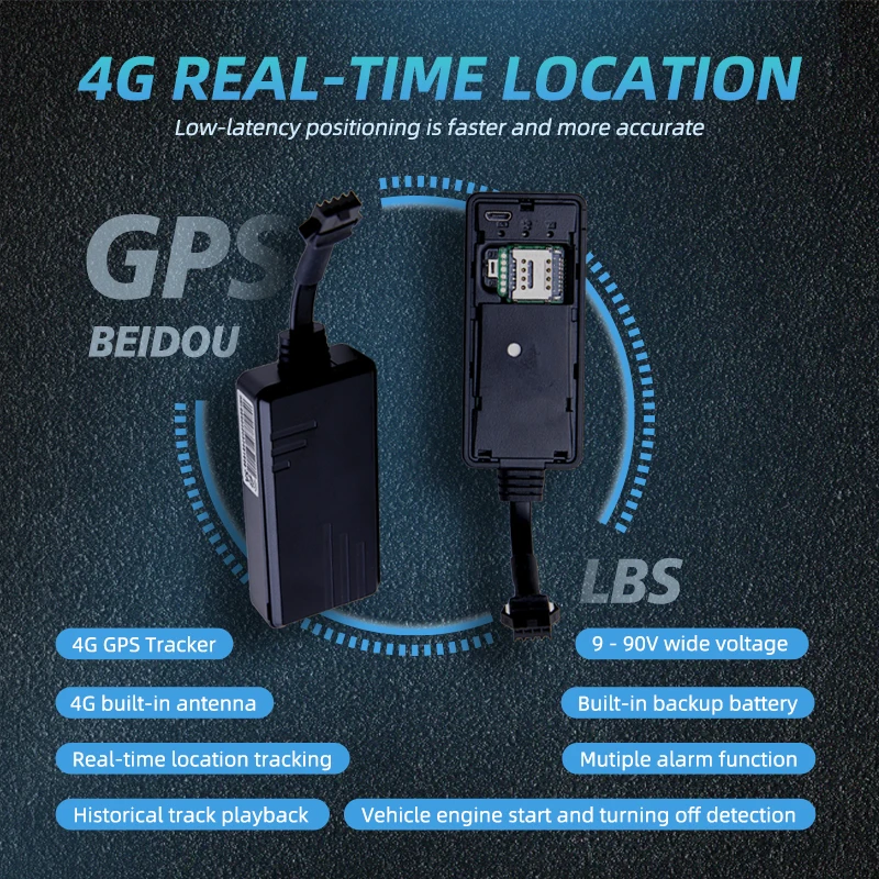 Globálne pokrytie Mini GPS Tracker pre zariadenie na sledovanie automobilov CAR/Motor/Bike GPS v reálnom čase s bezplatnou platformou a ACC ACC ACC