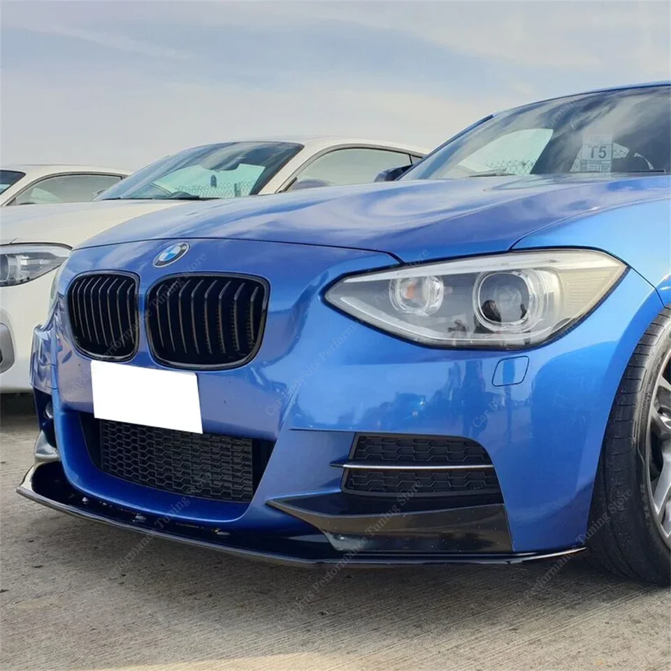 Gloss Black Maxton v štýle predného nárazníka Splitter Difuser pre BMW F20 F21 M135i M Sport 2011-2014 Pre-LCI BodyKits