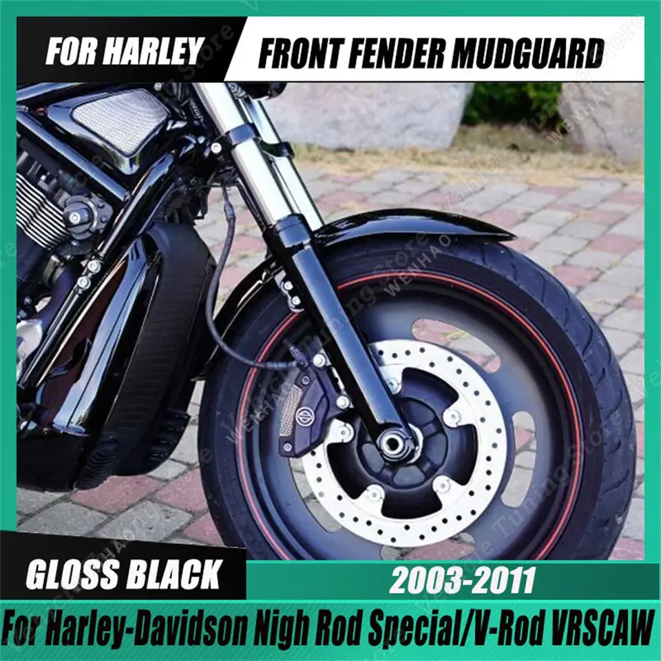 Gloss Black Motocycle Motocycle Fender Fender Mudguars Guard Cover pre Harley-Davidson Night Rod Special V-Rod Vrscaw VRSCD 2003-2011