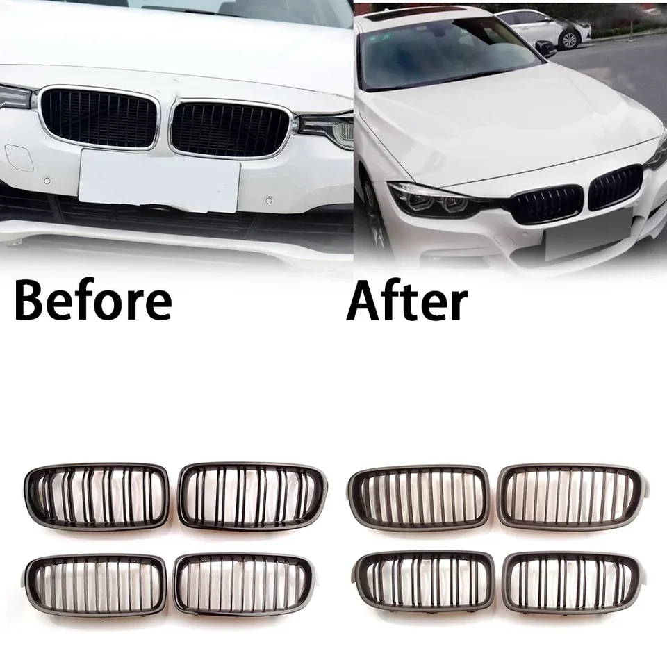 Glosy Black Car Front Bumper Grilles for BMW 3 Series F30 F31 318I 320I 328I 335I 320D 330D 2012 2013 2014 2015 2016 2017 2017 2018