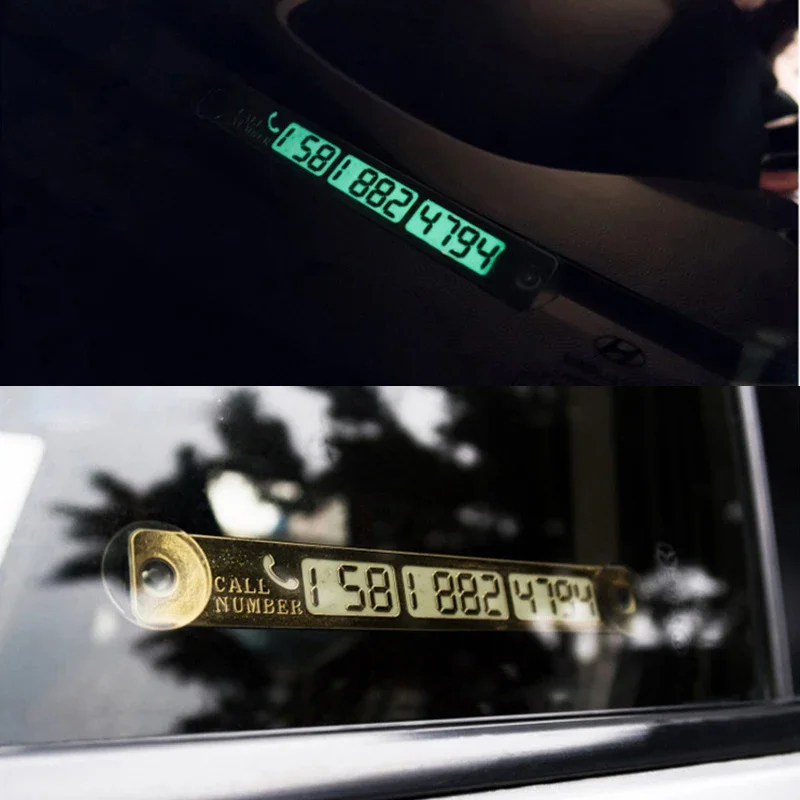 Glow In Dark SUV Dočasná parkovacia karta Skryté telefónne číslo ŠPÍTAČNÉ ZDROJE DODÁVKA DECORATION DASHBOOC Automatické príslušenstvo