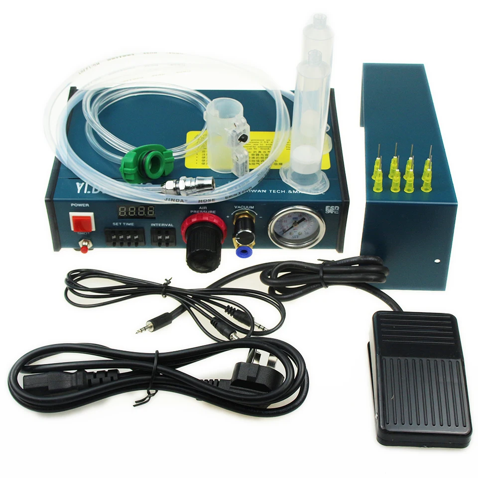 Glue DispenSer Machine Liquid Semi Automatické vydanie 983a 220V Automatické dávkovač 983A Dávkovacieho systému