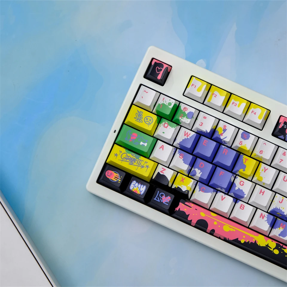 GMK graffiti keycaps 151 klávesy čerešňový profil farbivo-sub personalizované GMK Star Wars Keycaps pre mechanickú klávesnicu