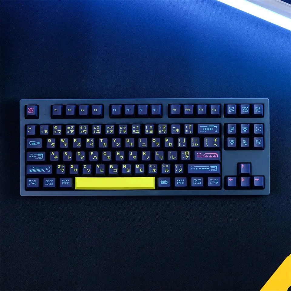 GMK prebudenie kľúča čerešňový profil PBT Termal Sublimácia 129 Klávesov