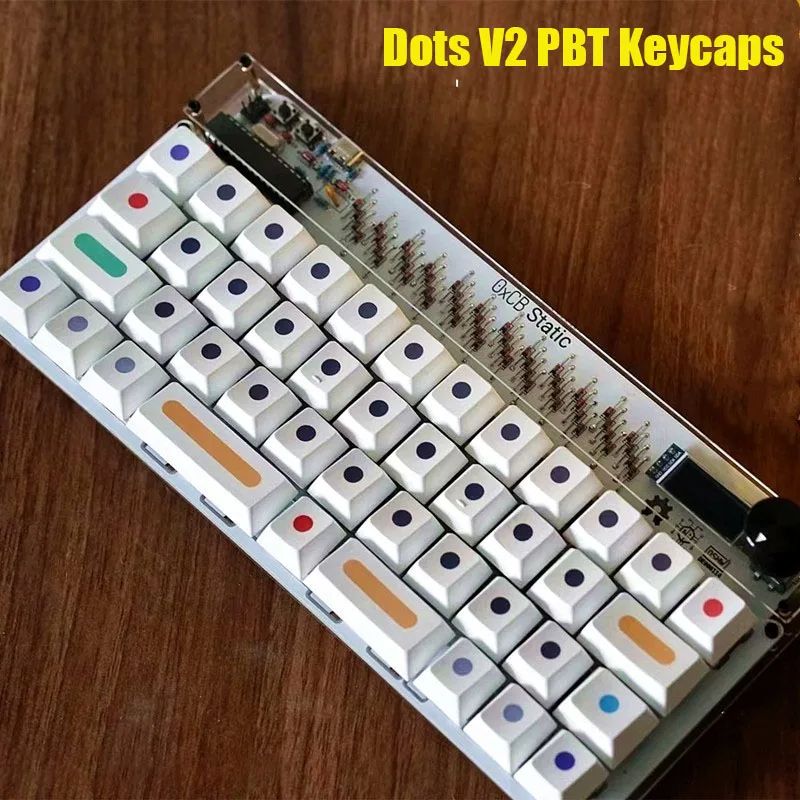 GMK čerešňový profil V2 bodky PBT KeyCap PC Gamer Mechanická klávesnica Vlastná biela klávesnica ALICE80 2.25U 2.75U 7U Spacebar MX prepínač MX
