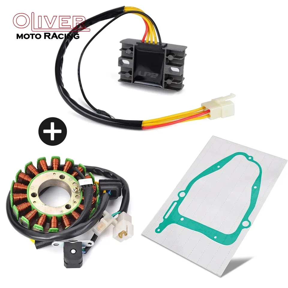 GN 250 250E usmerňovač regulátora cievky Stator Stator s tesnením pre Suzuki GN250 GN250E 1982-1994 1983 1984 1985 1986 1987 1989 1990