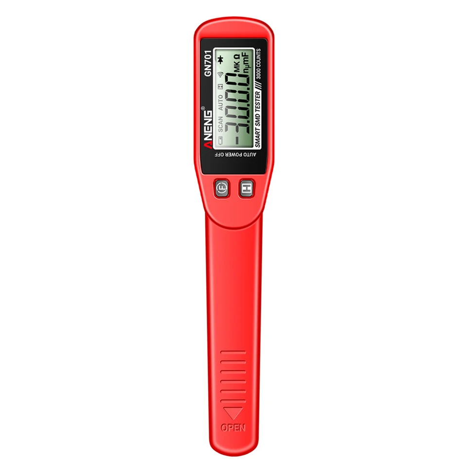 GN701 SMART SMD Tester Testovanie Clips TWEEZERS Automatický rozsah digitálny odpor digitálneho odporu kapacita kontinuity Tester Tester