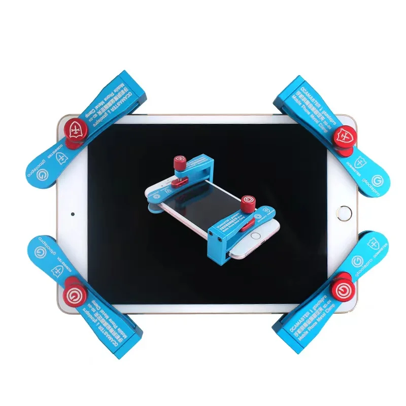 GO-014 Univerzálne multifunkčné kovové svietidlo stlačte CLAMP pre iPhone LCD obrazovku stredný ráme