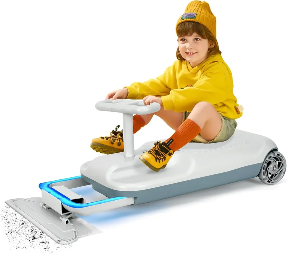Go Kart, 12V Kids Ride na pretekárskom aute, k dispozícii 5 rýchlostí, čistiace sa kostiev po dobu 3 rokov, elektrická jazda na aute krútiace sa pre deti, dieťa